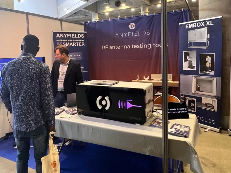 Anyfields team presenting antenna measurement solutions