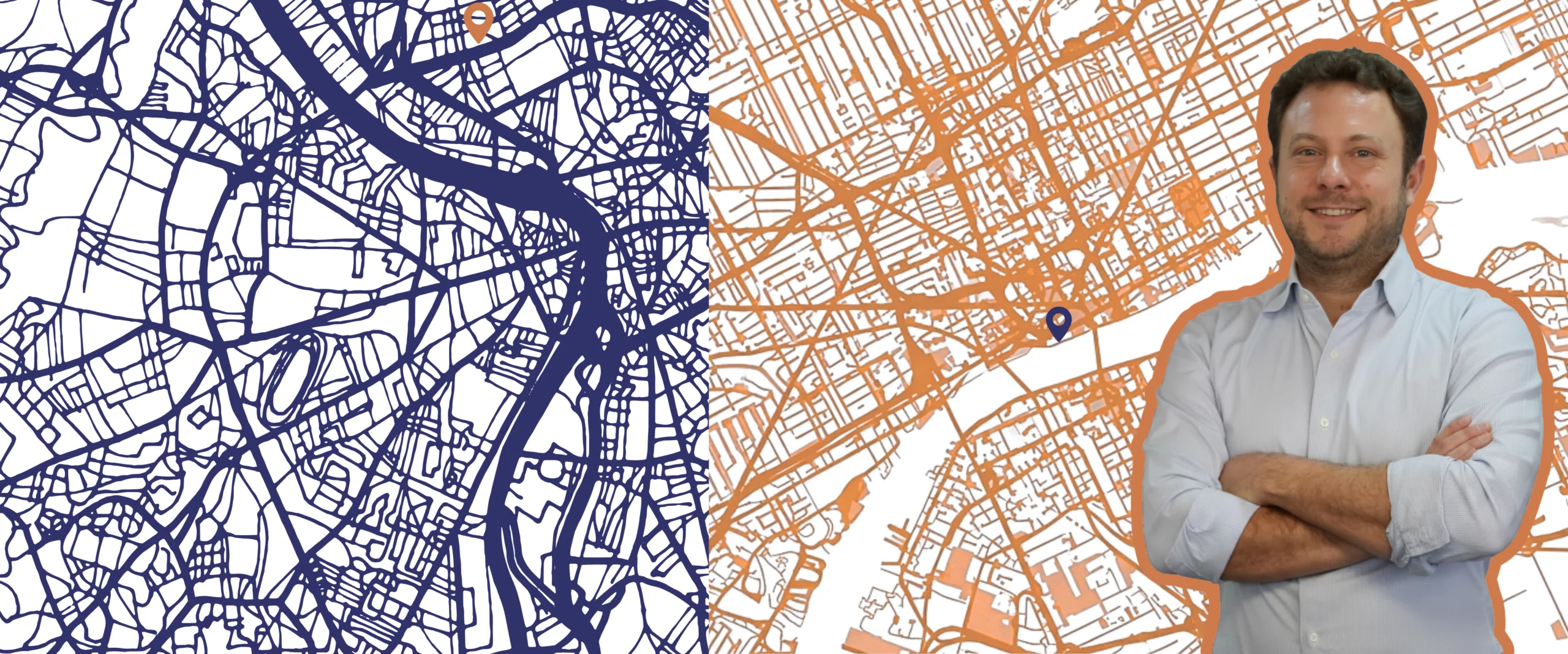 From Toulouse to Detroit vector map